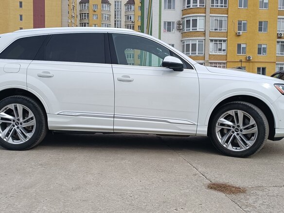 2021 Audi Q7 45 TFSI II (4M) Рестайлинг, белый, 6200000 рублей - вид 14
