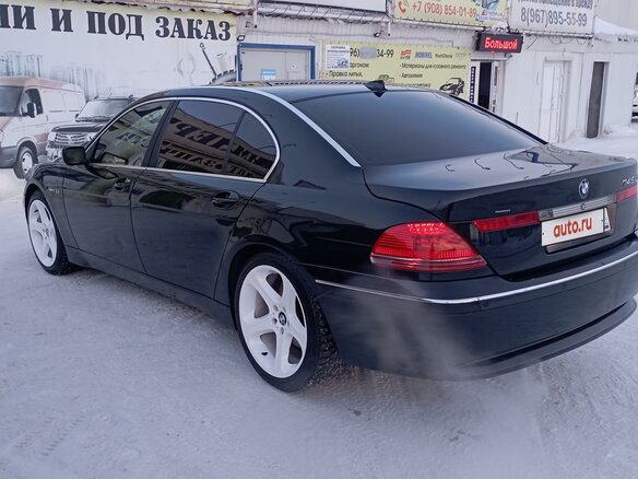 2002 BMW 7 серии 745i IV (E65/E66), чёрный, 1400000 рублей - вид 5