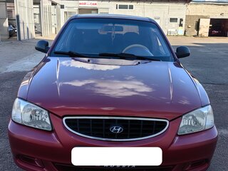 2005 Hyundai Accent ТагАЗ II, красный, 350000 рублей, вид 1