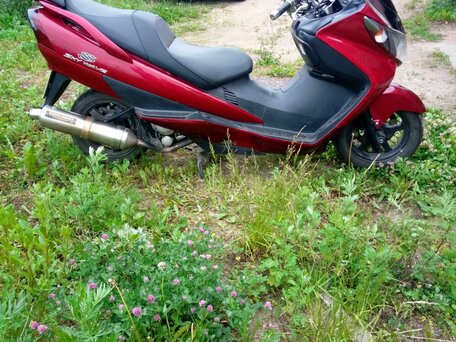 2006 Suzuki Burgman (SkyWave) 400, пурпурный, 300000 рублей, вид 2