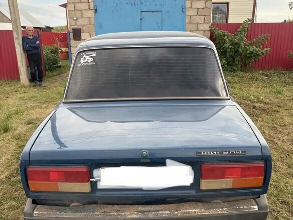 2004 Lada (ВАЗ) 2107, синий, 100000 рублей - вид 2