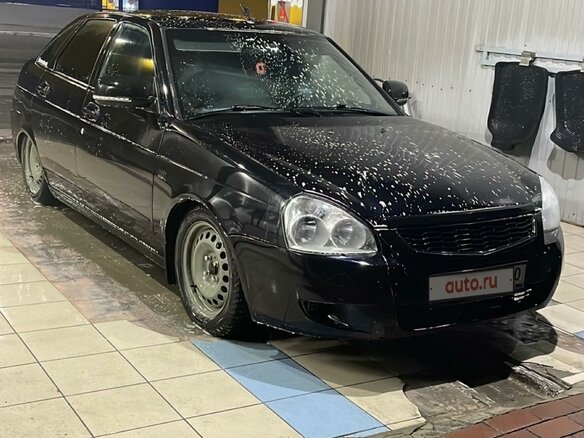 2012 Lada (ВАЗ) Priora I, чёрный, 420000 рублей - вид 7