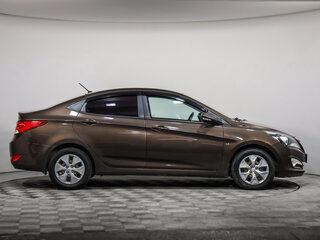 2014 Hyundai Solaris I Рестайлинг, коричневый, 733777 рублей, вид 4