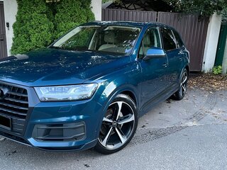 2019 Audi Q7 II (4M), синий, 5200000 рублей, вид 1