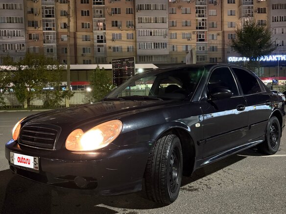 2010 Hyundai Sonata ТагАЗ IV (EF) Рестайлинг, чёрный, 410000 рублей