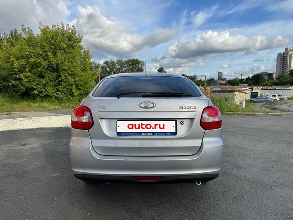 2014 Lada (ВАЗ) Granta I, серый, 380000 рублей - вид 5