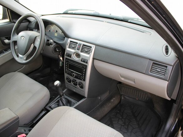 2012 Lada (ВАЗ) Priora I, чёрный, 259000 рублей - вид 8