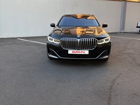 2021 BMW 7 серии 740d xDrive VI (G11/G12) Рестайлинг, чёрный, 7000000 рублей, вид 2
