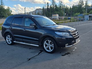 2008 Hyundai Santa Fe II, чёрный, 645000 рублей, вид 2