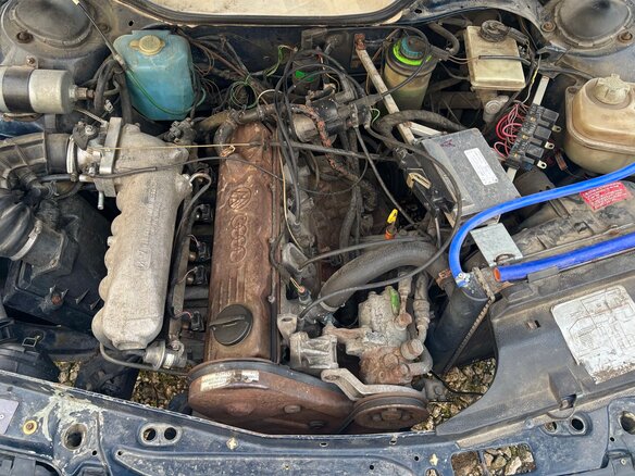 1986 Audi 100 III (C3), синий, 375000 рублей - вид 16