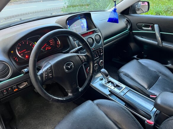2005 Mazda 6 I (GG) Рестайлинг, чёрный, 435000 рублей - вид 4