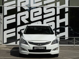 2014 Hyundai Solaris I Рестайлинг, белый, 847900 рублей, вид 3