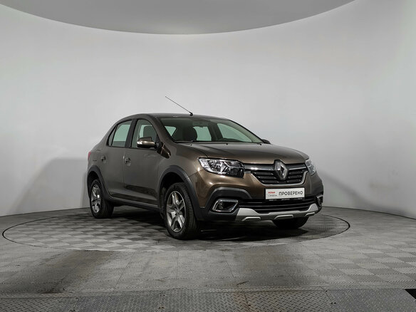 2021 Renault Logan Stepway II Рестайлинг, коричневый - вид 2