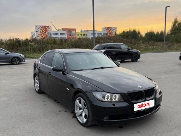 2006 BMW 3 серии 325xi V (E90/E91/E92/E93), чёрный - вид 1