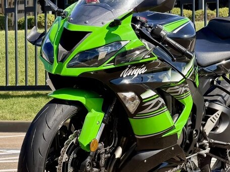 2013 Kawasaki ZX-6R Ninja, зелёный, 530000 рублей, вид 3