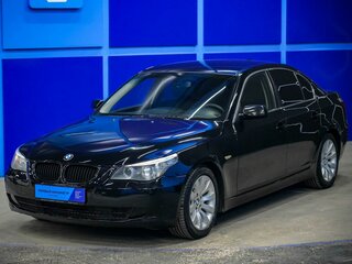 2007 BMW 5 серии 520i V (E60/E61) Рестайлинг, чёрный, 1060000 рублей, вид 2