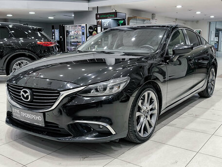 2016 Mazda 6 III (GJ) Рестайлинг, чёрный, 1399000 рублей, вид 1