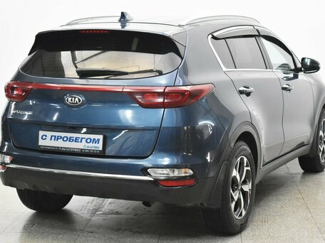 2019 Kia Sportage IV Рестайлинг, синий, 1920000 рублей, вид 4