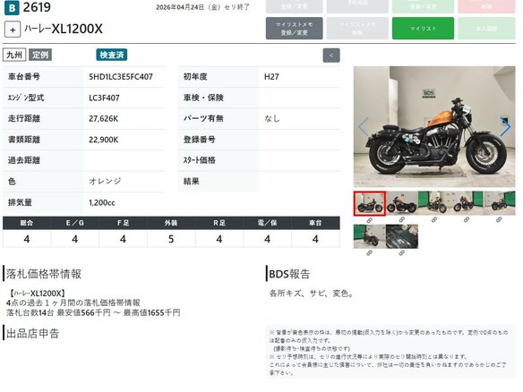 2014 Harley-Davidson Forty-Eight, оранжевый, 979000 рублей - вид 10