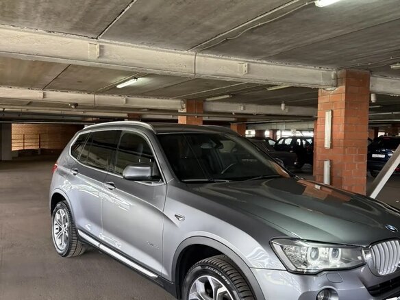 2017 BMW X3 20d xDrive II (F25) Рестайлинг, серый - вид 2