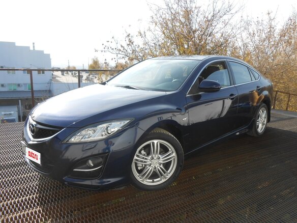 2011 Mazda 6 II (GH) Рестайлинг, синий, 1100000 рублей - вид 2