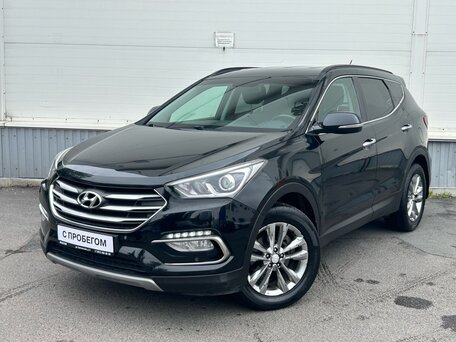 2015 Hyundai Santa Fe III Рестайлинг, чёрный, 1900000 рублей, вид 3