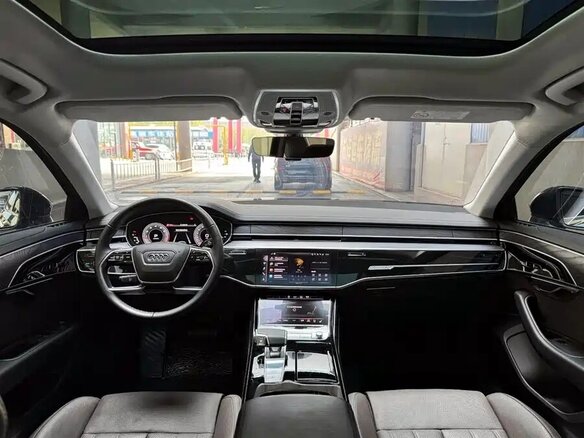2025 Audi A8 Long 45 TFSI IV (D5) Рестайлинг, чёрный - вид 6