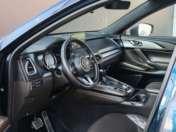 2021 Mazda CX-9 II Рестайлинг, синий, 3550000 рублей - вид 12