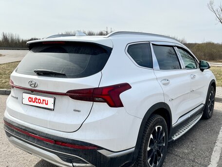 2020 Hyundai Santa Fe IV Рестайлинг, белый, 3100000 рублей, вид 4