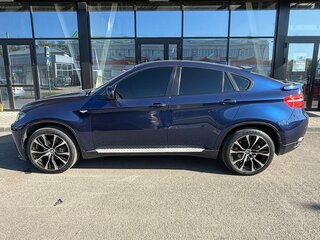 2012 BMW X6 30d I (E71) Рестайлинг, синий, 1670000 рублей, вид 4