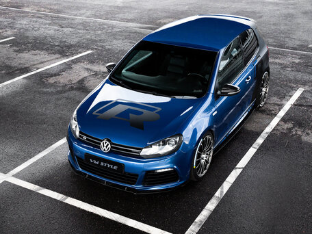 2011 Volkswagen Golf R VI, синий, 1950000 рублей, вид 4