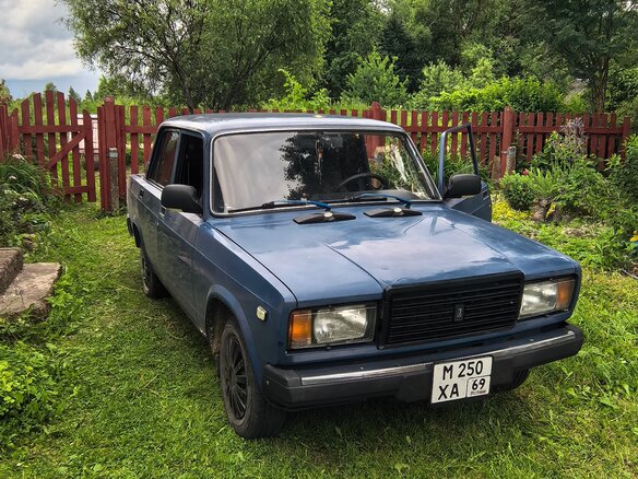 2006 Lada (ВАЗ) 2107, синий, 170000 рублей - вид 4
