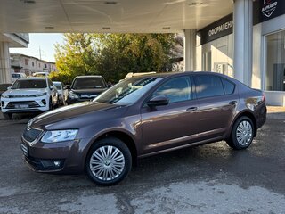 2015 Skoda Octavia III (A7), коричневый, 1290000 рублей, вид 2