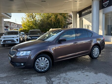 2015 Skoda Octavia III (A7), коричневый, 1290000 рублей, вид 2