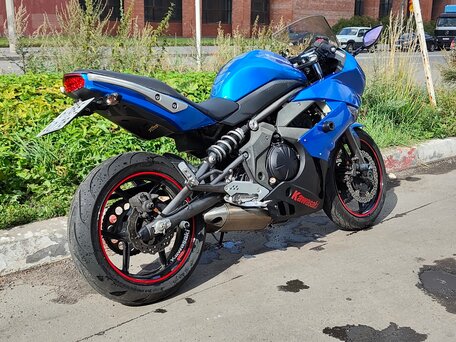 2012 Kawasaki ER-6F (Ninja 650R), синий, 450000 рублей, вид 2