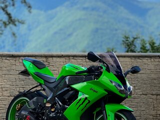 2007 Kawasaki ZX-10R Ninja, зелёный, 735000 рублей, вид 1