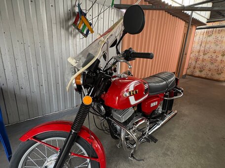 1987 CZ 350, красный, 600000 рублей, вид 1