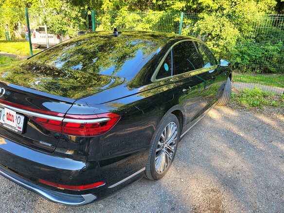 2022 Audi A8 Long 55 TFSI IV (D5), чёрный, 7890000 рублей - вид 1