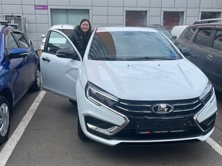 2025 Lada (ВАЗ) Vesta I Рестайлинг (NG), белый, 1390000 рублей, вид 2