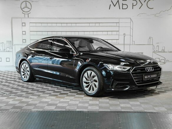 2020 Audi A7 45 TFSI II (4K), чёрный, 4650000 рублей - вид 4