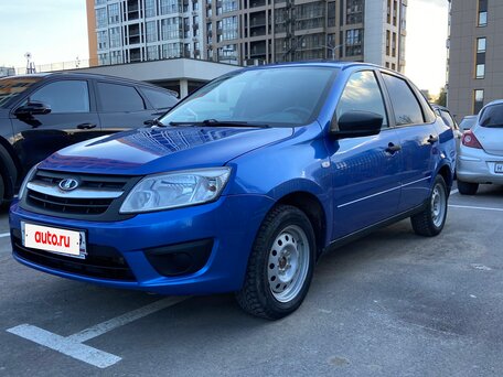 2018 Lada (ВАЗ) Granta I, синий, вид 2