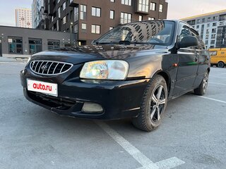 2008 Hyundai Accent ТагАЗ II, чёрный, 220000 рублей, вид 1