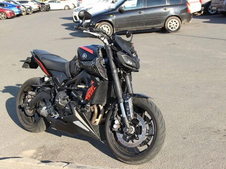 2018 Yamaha MT-09 (FZ-09), чёрный, 750000 рублей, вид 1