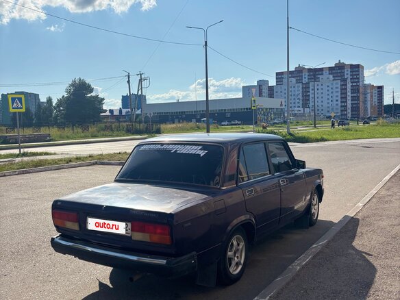 2002 Lada (ВАЗ) 2107, фиолетовый, 135000 рублей - вид 2