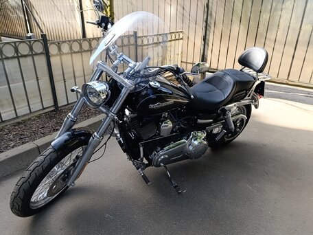 2014 Harley-Davidson Dyna Super Glide, чёрный, 1240000 рублей, вид 2