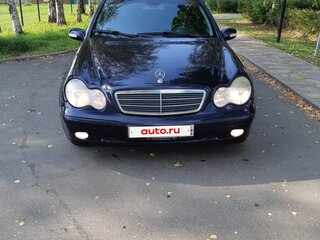 2001 Mercedes-Benz C-Класс 180 II (W203), синий, 595000 рублей, вид 2