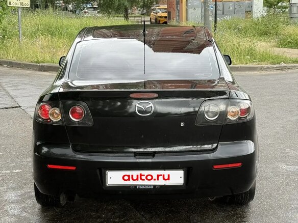 2008 Mazda 3 I (BK) Рестайлинг, чёрный - вид 5