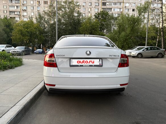 2019 Skoda Octavia III (A7) Рестайлинг, белый, 2100000 рублей - вид 3