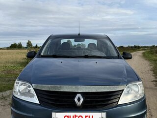 2013 Renault Logan I Рестайлинг, синий, 349000 рублей, вид 1