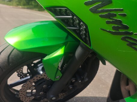 2017 Kawasaki ER-6F (Ninja 650R), зелёный, 530000 рублей, вид 4